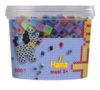 Hama Maxi Pot 600 perles Pastel Color Actividades Creativas, Multicolor (161-08571.00)