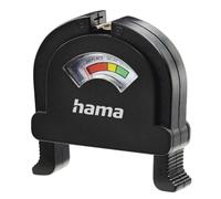 HAMA | Medidor de Carga de Pilas (Medidor Universal de Pilas de un Solo Uso, o Recargables, Compatible con 6 Tipos de Pilas) Color Negro