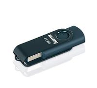 Hama Memoria USB 3 de 256 GB (Transferencia de Datos de 90 MB/s, con Ojal para fijación en el Llavero, Memoria USB de Metal, Compatible con Windows/MacBook), Azul petróleo