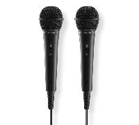 hama - micrófono dinámico ``karaoke´´ 2uds