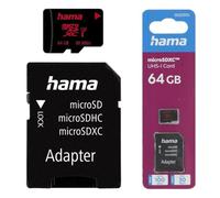Hama microSDXC 64 GB UHS Speed C3 UHS-I 80 MB/s + adaptador / foto