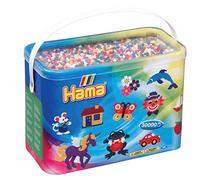Hama- Midi Barril 30000 Perlas mixtas 10 coul, 208-00