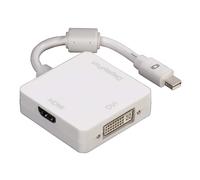 Hama Mini Adaptador DisplayPort A HDMI DVI DP Toma Acopladora Convertidor 4K HD