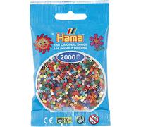 Hama- Mini bolsa de 2000 perlas Multicolor, 501-00
