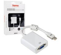 Hama - Mini DP/VGA Adapter, Male/Female, VGA FM, Mini DP M, Blanco