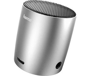 Hama Mini Drum Mono portable speaker 3W Plata - Altavoces portátiles (1.0 canales, 3 W, 180 - 20000 Hz, 4 Ω, 1%, Inalámbrico y alámbrico)