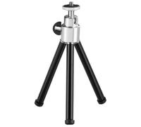 Hama | Mini trípode para cámaras (Ball, Rosca 1/4", Cabezal Bola 3D, Mín. Altura 14cm, Máx. Altura 26 cm) Negro/Plata