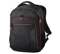 Hama | Mochila cámara réflex 12L con Compartimento Tablet 10,1" (Mochila fotográfica Acolchada con separadores Ajustables Funda Lluvia y Soporte trípode) Negro/Rojo
