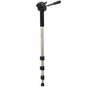 HAMA | Monopie Star 78 para cámara (Monópode para cámara, Extensible, con panoramizador 3D y Nivel para cámara) Color Champán.