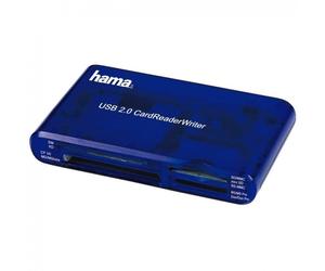 Hama Multilector de Tarjetas USB 2.0 Azul