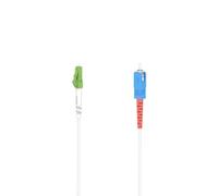 Hama - Netzwerkkabel - LC/APC (W) zu SC/UPC (M) - 5,0m - Glasfaser - halogenfrei, Knickschutzmanschette, LWL, Gigabit Ethernet Support - weiß (00200766) Marca
