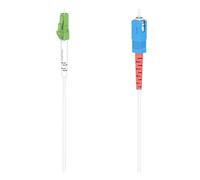 Hama - Netzwerkkabel - LC/APC (W) zu SC/UPC (M) - 9,0m - Glasfaser - halogenfrei, Knickschutzmanschette, LWL, Gigabit Ethernet Support - weiß (00200767) Marca