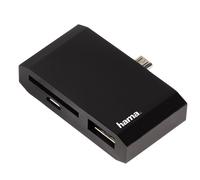 Hama OTG Micro USB Adaptador Lector De Tarjetas SD - Hub para Android Móviles