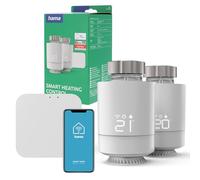 Hama | Pack de termostatos de radiador Inteligente - Gris | extensión para Control de calefacción por WiFi