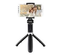 HAMA | Palo Selfie Funstand 57" con Disparador a Distancia, Bluetooth, Negro