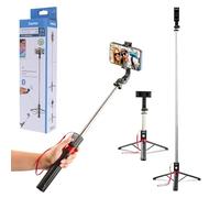 Hama - Palo selfie trípode Fancy Stand 110II - Disparador Bluetooth integrado - Negro