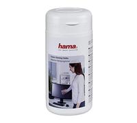 HAMA | Paños para la Limpieza de Pantallas (100 unidades, Dispensador, Elimina Suciedad, Polvo y Grasa, Válido para Tablet, Smartphones, Alarga la Vida útil del Dispositivo) Color Negro.