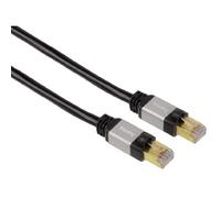 Hama - Patch Cable, 1.50m, 1.50 m, Cat6, Negro, RJ45, RJ45