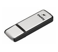 Hama | Pendrive USB 2.0 de 16 GB | Memoria USB-A de 10 MB/s para Almacenamiento Básico | Diseño Elegante y Compacto con Tapa Protectora | Ideal para PC y Portátiles | Negro y Plata