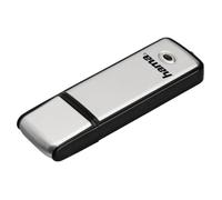 Hama | Pendrive USB 2.0 de 16 GB | Memoria USB-A de 10 MB/s para Uso Diario | Diseño Elegante y Compacto con Tapa Protectora | Ideal para PC y Portátiles | Negro y Plata