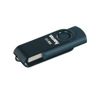 Hama | Pendrive USB 3.0 de 64 GB | Memoria USB-A de Alta Velocidad 70 MB/s | Diseño Giratorio para Almacenamiento Diario | Ideal para Fotos, Videos y Documentos | Azul Petróleo