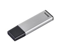 Hama | Pendrive USB 3.0 de 256 GB | Memoria USB-A de Alta Velocidad 90 MB/s | Almacenamiento Masivo en Diseño Clásico de Metal | Ideal para Copias de Seguridad | Color Plata