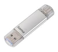 Hama | Pendrive USB-C de 32 GB, Memoria USB 3.2 Gen 1 de 40 MB/s, Plata