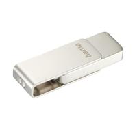 Hama | Pendrive USB-C y USB-A Dual 128 GB | Memoria USB 3.1 "Uni-C Rotate Pro | Velocidad de 90 MB/s | Compatible con Móvil y PC | Color Plata