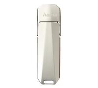 Hama | Pendrive USB-C y USB-A Dual 32 GB | Memoria USB 3.2 "Uni-C Deluxe | Diseño Retráctil y de Metal | Velocidad de 70 MB/s | Color Plata