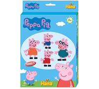 Hama Peppa Pig, 2000 perlas y 1 placa de cuentas para planchar tamaño Midi, manualidades a partir de 5 años, 10.7965, multicolor
