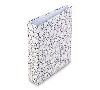 Hama Pepples - Álbum de fotos (200 fotos, 10 x 15 cm, 100 páginas, formato 19 x 25 cm, bolsa para CD, diseño de guijarros), color azul y blanco