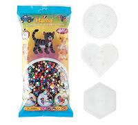 Hama Perlas medianas de plástico, multicolor, diámetro 5 mm, S240