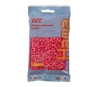 Hama Perlas para Planchar | Aprox. 1.000 Perlas - Fucsia Rosa | Mosaico Decorativo para Arte y Manualidades para niños creativos a Partir de 5 años