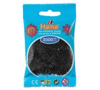 Hama Perlas 501-18 Mini negras, 2000 piezas – Importado de Alemania