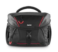 Hama Phoenix 140 - Funda para cámara fotográfica, Color Negro, Rojo, Innenmaß B x T x H: 26 x 16,5 x 21 cm, Moderno