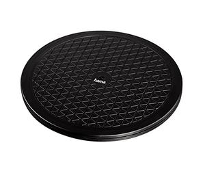 Hama - Plataforma giratoria Universal Redonda, 40 cm, Carga de 100 kg (Ideal para TV, Altavoces, monitores y Utensilios de Cocina), Negra