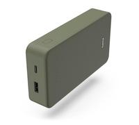 Hama Power Pack Pack Colour 20, batería portátil 20.000 mAh, carga rápida, 2 salidas, verde