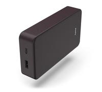 Hama Pack de Carga de 20.000 mAh (batería Externa, Carga rápida, USB A, USB C, Espacioso, Ligero, pequeño, Cargador) Morado Burdeos