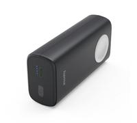 Hama | Powerbank Apple Watch 10000 mAh USB-C Carga rápida Negro | Carga el Apple Watch por inducción y otro dispositivo por USB-C al mismo tiempo. Serie color Negro.