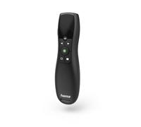 Hama | Presentador con Puntero láser Verde (Mando a Distancia de presentación, 4 en 1, presentador PowerPoint, inalámbrico, USB, Alcance de 20 m)