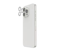 Hama Protección de cámara de teléfono móvil para iPhone 16 Pro/16 Pro MAX (3 Lentes Individuales, protección de Lente de iPhone, a Prueba de Golpes, 9H, película Protectora Compatible con Fundas,