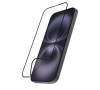 Hama Protector de pantalla para iPhone 16 (protector de pantalla D3O, protección completa 9H, con ayuda de montaje, cristal protector de pantalla para iPhone resistente a los arañazos, antihuellas,