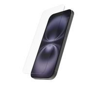 Hama Protector pantalla Clear Protect iPhone 16 – 9H HD, fácil colocación, antihuellas, transparente