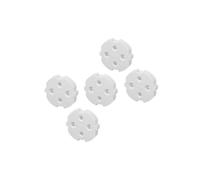 Hama Protectores de Enchufe para Niños - Sin Adhesivo, Reutilizables, Fáciles de Instalar, Pack de 5, Blancos, Seguridad Infantil para el Hogar