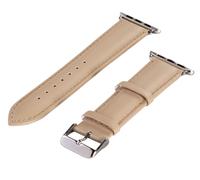 Hama Pulsera De Reloj Classic Beige Para Apple Watch Iwatch 38mm 42mm