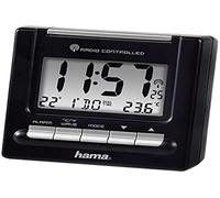 Hama | Radio Despertador Digital (Reloj Despertador con Radio FM, Pantalla LED, Dual Alarm) Color Negro.
