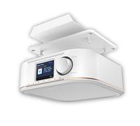 Hama Radio Digital Dab Dab+ FM con Despertador para Cocina (Radio Digital Portátil Pequeña, Radio FM con Altavoz y Pantalla a Color) Blanco