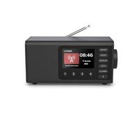 Hama | Radio Digital Dab/Dab+ y FM con Bluetooth. (Radio de sobremesa con Pantalla a Color, Altavoz inalámbrico para música, Radio Despertador con 30 presintonías) Negro.