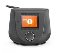 Hama - Radio Digital DIR3200SBT (Spotify, WLAN/LAN/Dab + / FM, Pantalla a Color, función USB, Despertador y difusión Wi-FI, multiroom, Mando a Distancia, aplicación de Radio Gratis), Color Negro