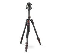 Hama Ramble II Duo - Trípode para cámara 2 en 1 y Soporte para teléfono móvil con Soporte para teléfono móvil, trípode Estable y Ligero de Carbono, trípode para Fotos de 3 Posiciones Extensible máx.